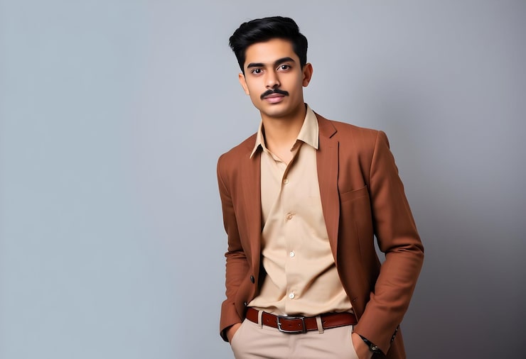 Well-fitted formal cotton shirt for men over 40 with a professional look.